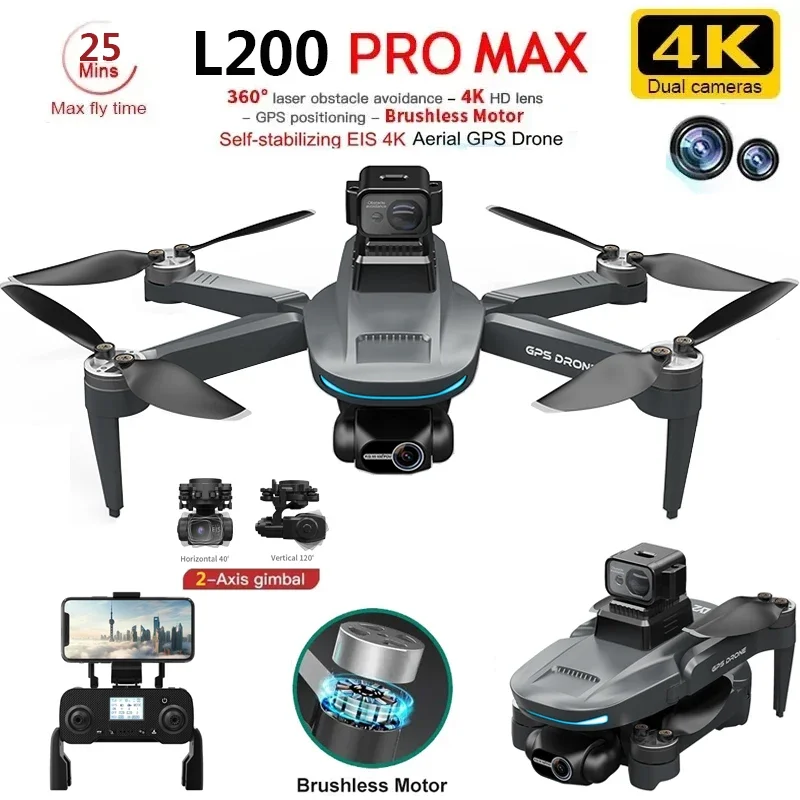 L200 PRO MAX Drone 4K 2-Axis P - Drone Racing Camera recensione e prezzo