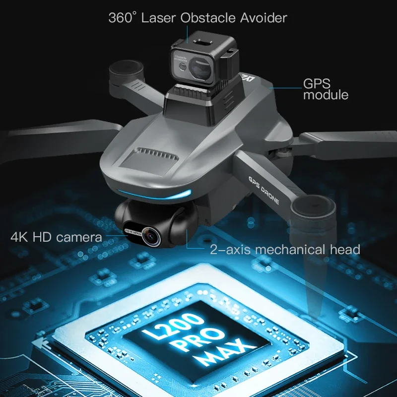 L200 PRO MAX Drone 4K 2-Axis P - Drone Racing Camera recensione e prezzo