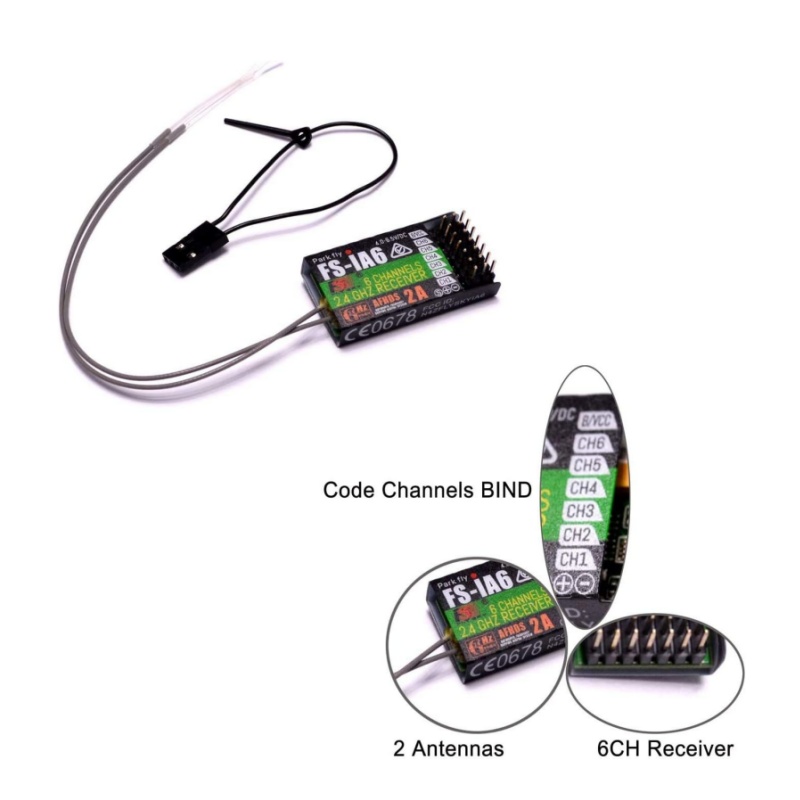 Flysky FS-IA6 Receiver 6CH Dua - Drone Racing Battery recensione e prezzo
