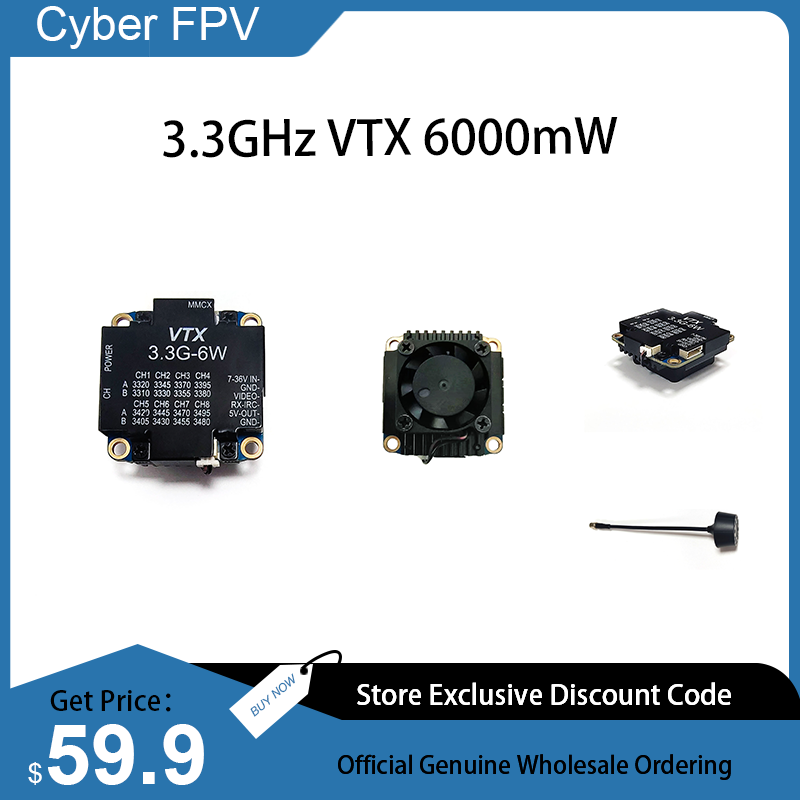 3.3GHz VTX 6W Video Transmitte - Drone Racing Goggles recensione e prezzo
