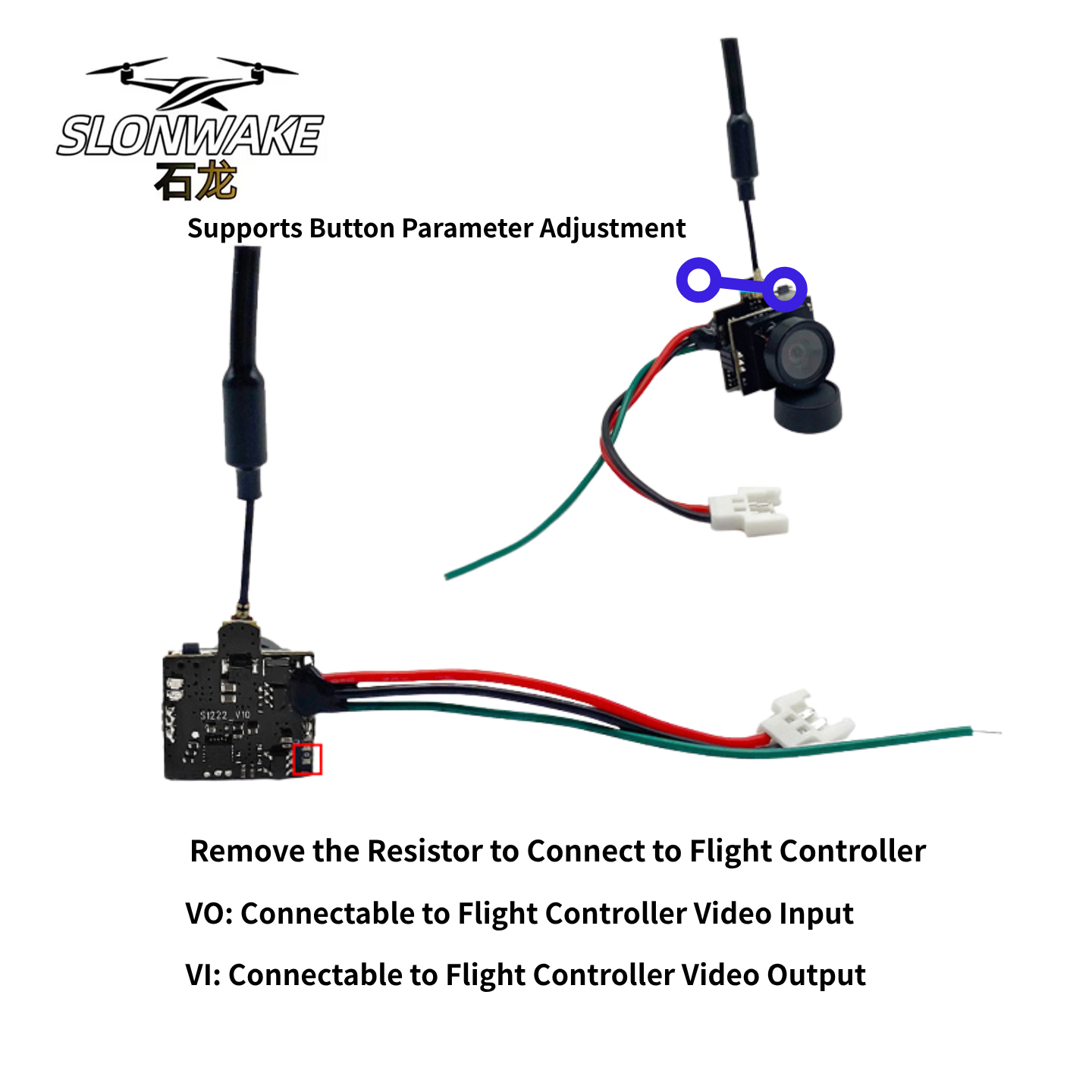 SLONWAKE 5.8G Analog Video Tra - Drone Racing Frame recensione e prezzo