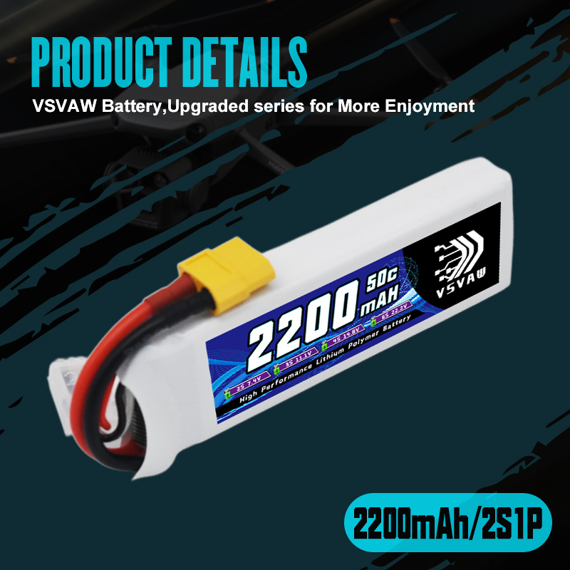 VSVAW 7.4V 2200mah 2S Drone Li - Drone Racing Battery recensione e prezzo