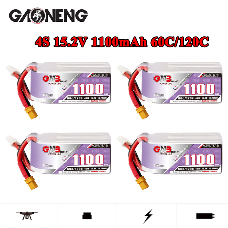 GNB 4S 1100mAh 60C/120C HV Lip - Drone Racing Battery recensione e prezzo