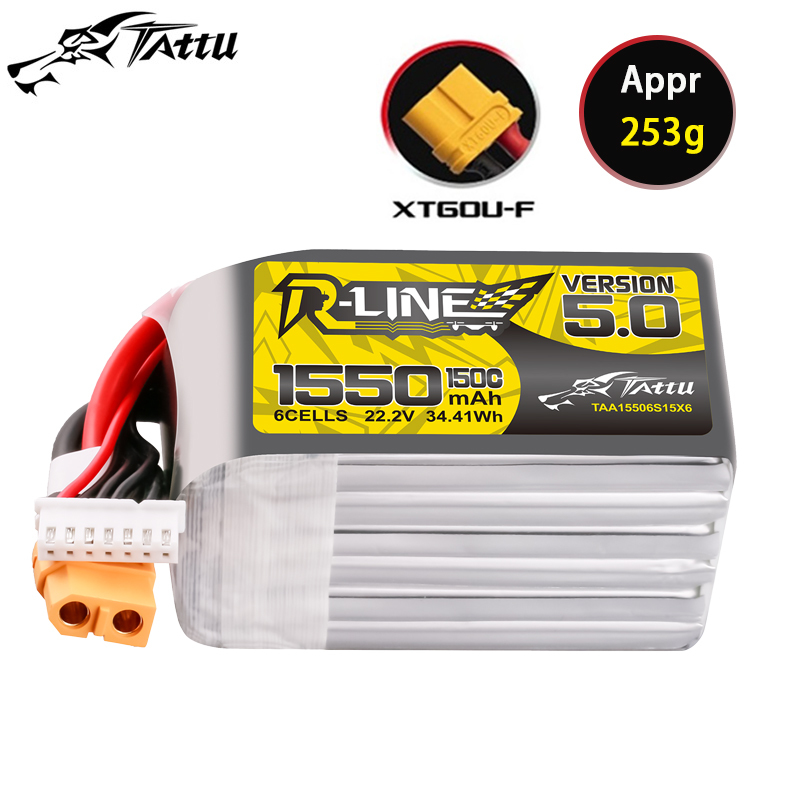 TATTU-R-LINE 5.0 22.2V 1550mAh - Drone Racing Battery recensione e prezzo
