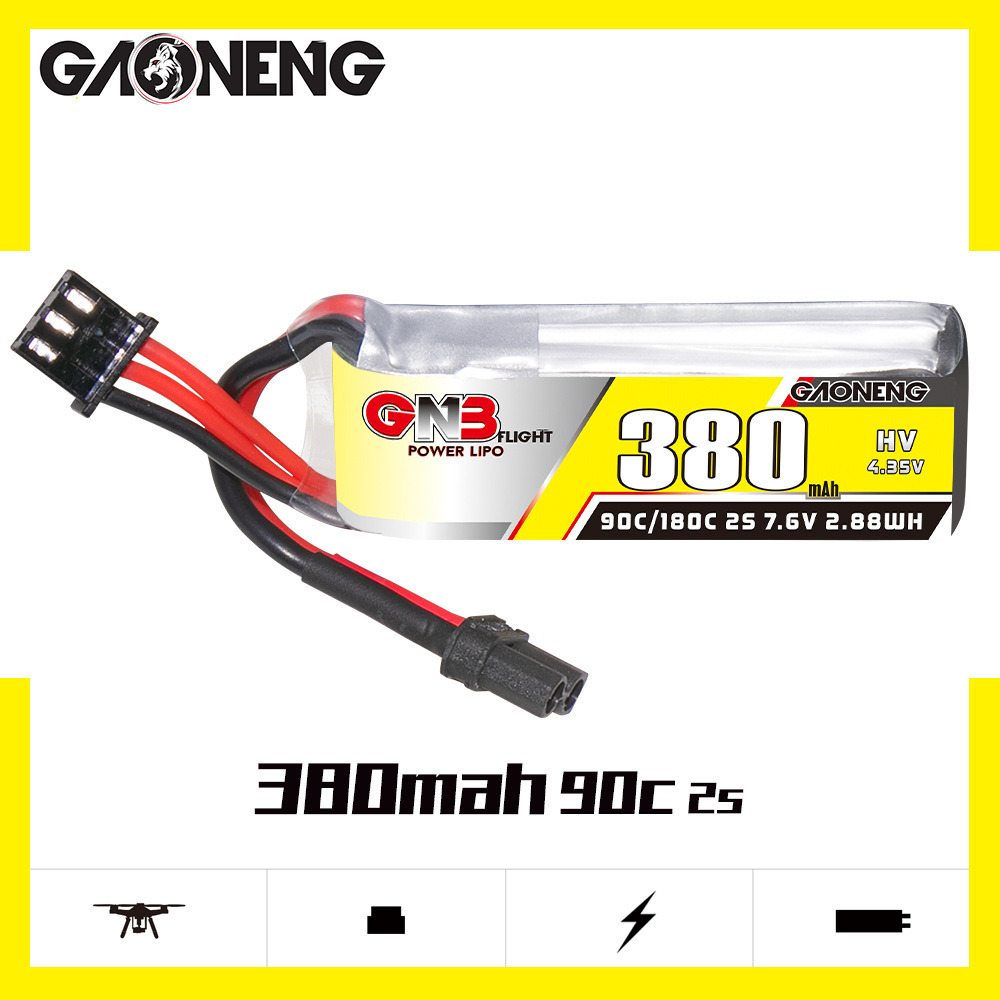 GNB 2S 7.6V 380mAh 90C/180C Li - Drone Racing Battery recensione e prezzo