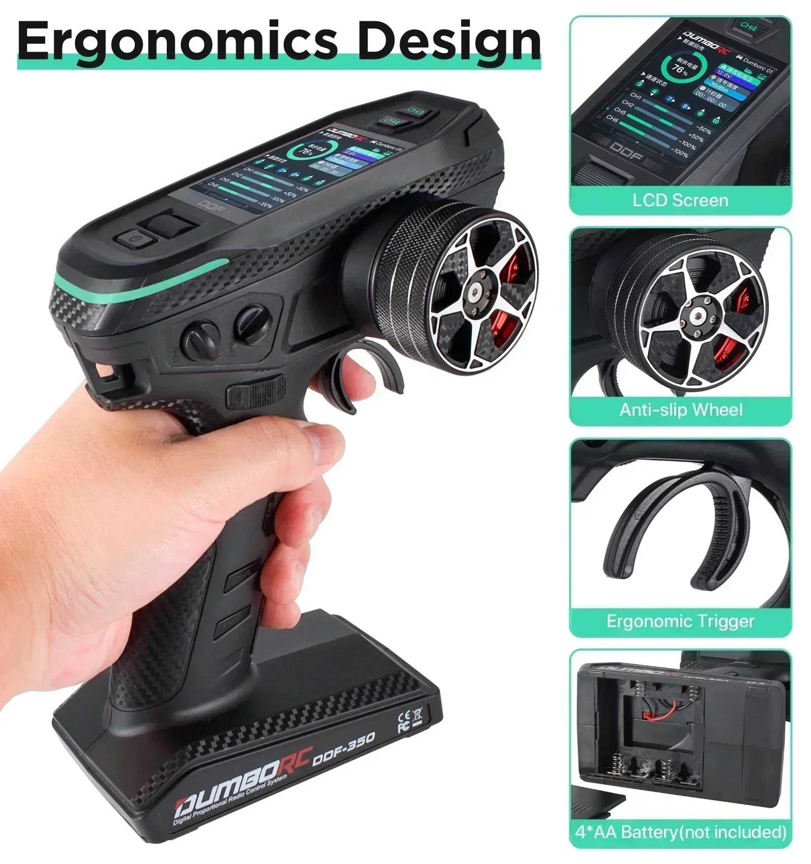 DUMBORC 10CH DDF-350 RC Remote - Drone Racing Receiver recensione e prezzo