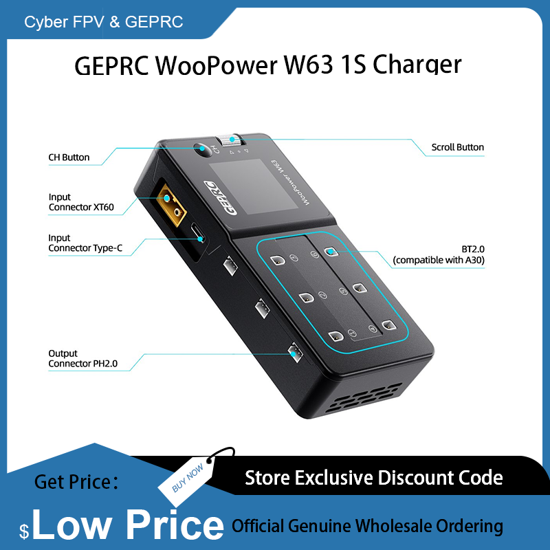 GEPRC WooPower W63 1S Charger  - Drone Racing Charger recensione e prezzo
