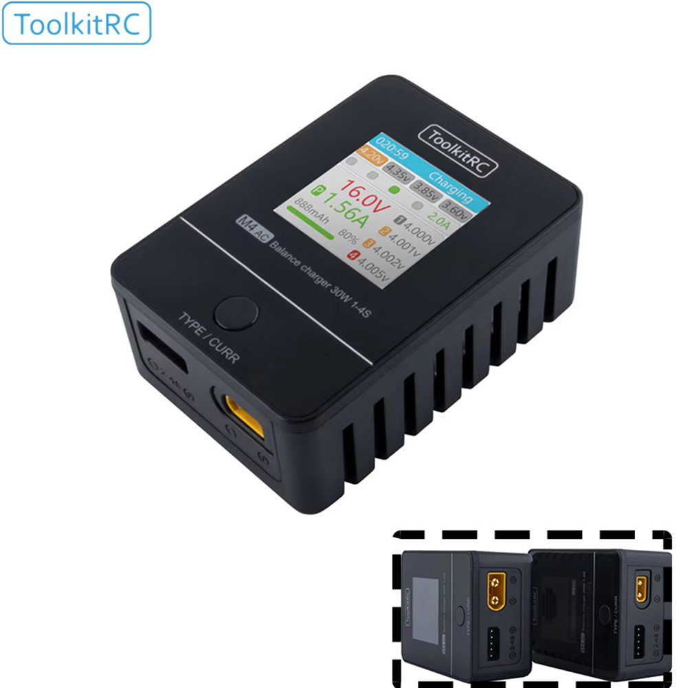 ToolkitRC M4AC 30W Compact AC  - Drone Racing Charger recensione e prezzo
